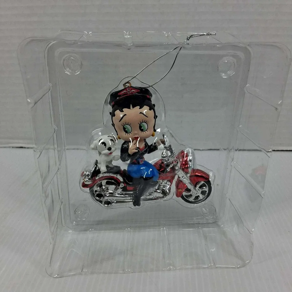 Betty Boop Boop-Oop-a-Zoom Motorcycle Ornament 2003 Carton Cards CXOR-109J